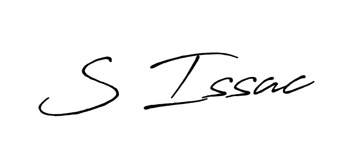 Design your own signature with our free online signature maker. With this signature software, you can create a handwritten (Antro_Vectra_Bolder) signature for name S Issac. S Issac signature style 7 images and pictures png