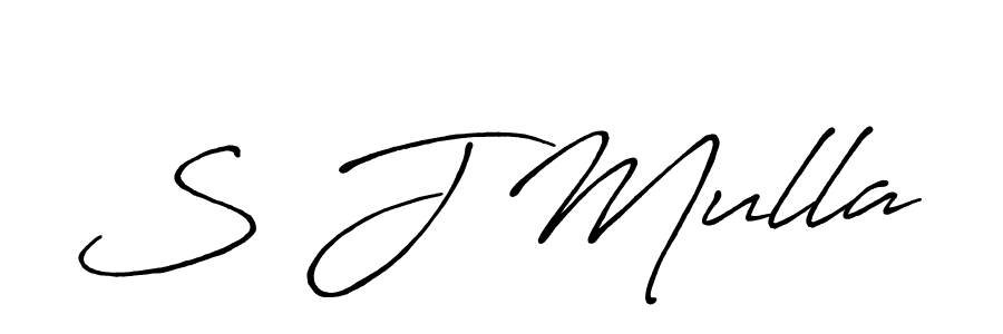 Make a beautiful signature design for name S J Mulla. Use this online signature maker to create a handwritten signature for free. S J Mulla signature style 7 images and pictures png