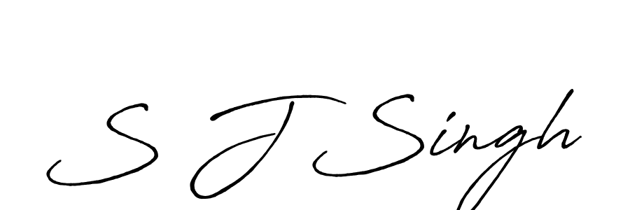 Also You can easily find your signature by using the search form. We will create S J Singh name handwritten signature images for you free of cost using Antro_Vectra_Bolder sign style. S J Singh signature style 7 images and pictures png