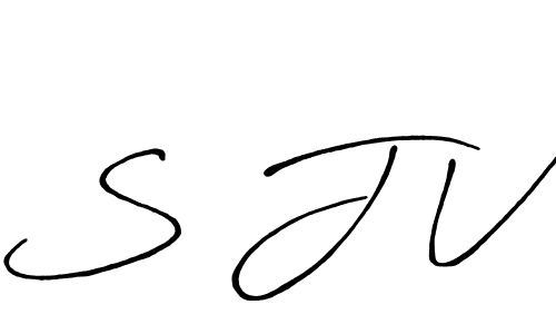 You should practise on your own different ways (Antro_Vectra_Bolder) to write your name (S J V) in signature. don't let someone else do it for you. S J V signature style 7 images and pictures png