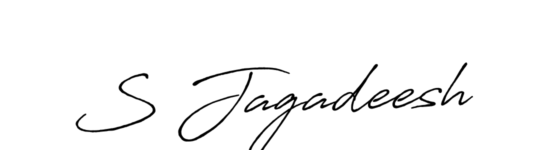 if you are searching for the best signature style for your name S Jagadeesh. so please give up your signature search. here we have designed multiple signature styles  using Antro_Vectra_Bolder. S Jagadeesh signature style 7 images and pictures png