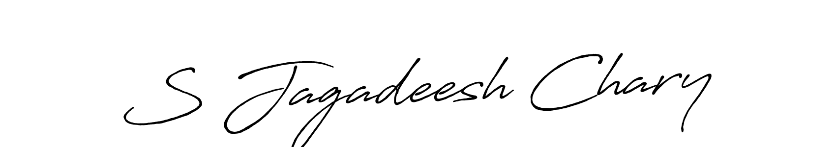 S Jagadeesh Chary stylish signature style. Best Handwritten Sign (Antro_Vectra_Bolder) for my name. Handwritten Signature Collection Ideas for my name S Jagadeesh Chary. S Jagadeesh Chary signature style 7 images and pictures png