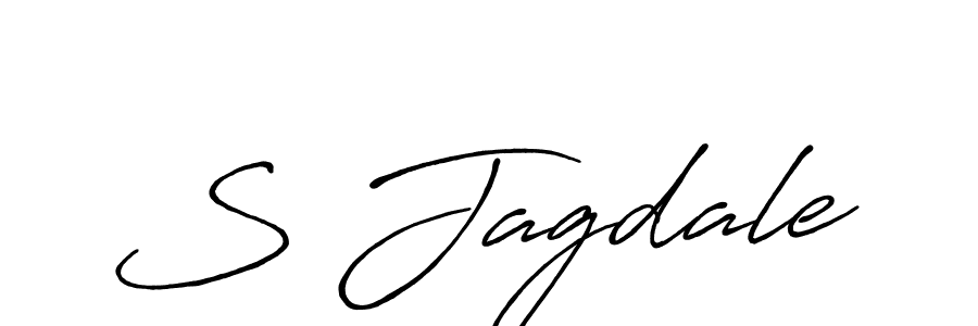 Create a beautiful signature design for name S Jagdale. With this signature (Antro_Vectra_Bolder) fonts, you can make a handwritten signature for free. S Jagdale signature style 7 images and pictures png