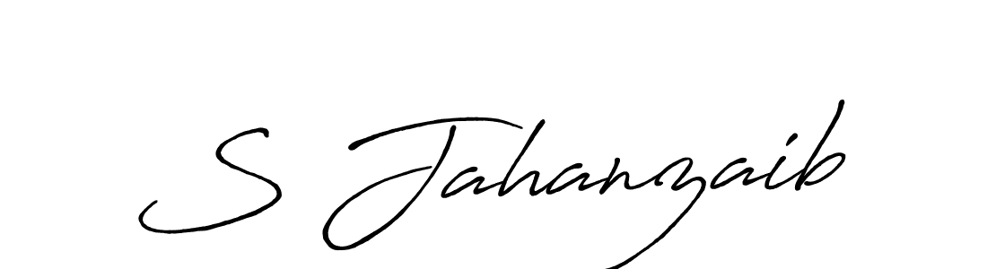 Create a beautiful signature design for name S Jahanzaib. With this signature (Antro_Vectra_Bolder) fonts, you can make a handwritten signature for free. S Jahanzaib signature style 7 images and pictures png