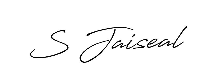 S Jaiseal stylish signature style. Best Handwritten Sign (Antro_Vectra_Bolder) for my name. Handwritten Signature Collection Ideas for my name S Jaiseal. S Jaiseal signature style 7 images and pictures png