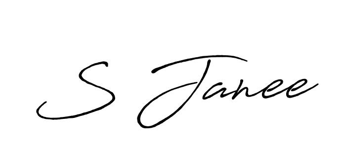 Also we have S Janee name is the best signature style. Create professional handwritten signature collection using Antro_Vectra_Bolder autograph style. S Janee signature style 7 images and pictures png