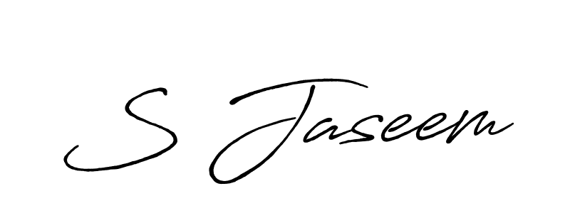 if you are searching for the best signature style for your name S Jaseem. so please give up your signature search. here we have designed multiple signature styles  using Antro_Vectra_Bolder. S Jaseem signature style 7 images and pictures png