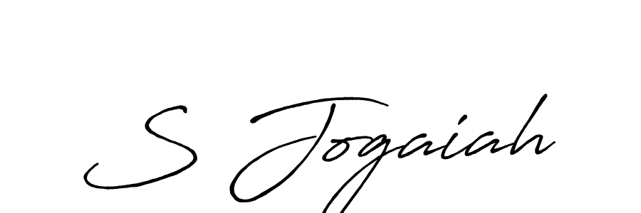 Make a beautiful signature design for name S Jogaiah. With this signature (Antro_Vectra_Bolder) style, you can create a handwritten signature for free. S Jogaiah signature style 7 images and pictures png