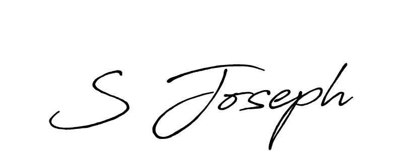 The best way (Antro_Vectra_Bolder) to make a short signature is to pick only two or three words in your name. The name S Joseph include a total of six letters. For converting this name. S Joseph signature style 7 images and pictures png