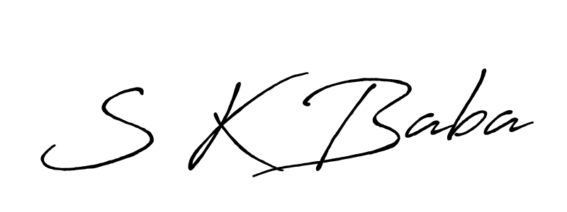 if you are searching for the best signature style for your name S K Baba. so please give up your signature search. here we have designed multiple signature styles  using Antro_Vectra_Bolder. S K Baba signature style 7 images and pictures png