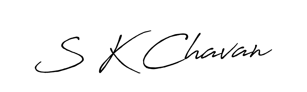 Antro_Vectra_Bolder is a professional signature style that is perfect for those who want to add a touch of class to their signature. It is also a great choice for those who want to make their signature more unique. Get S K Chavan name to fancy signature for free. S K Chavan signature style 7 images and pictures png