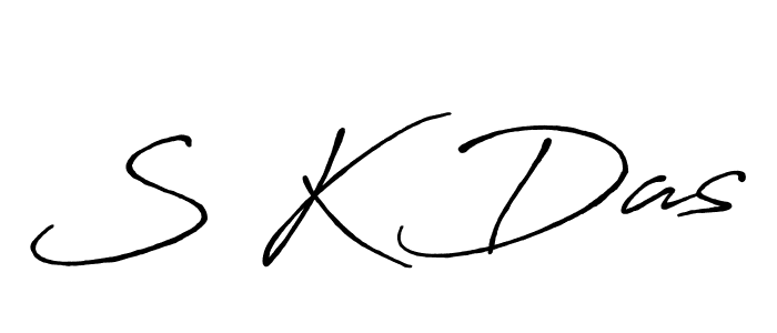 How to make S K Das signature? Antro_Vectra_Bolder is a professional autograph style. Create handwritten signature for S K Das name. S K Das signature style 7 images and pictures png