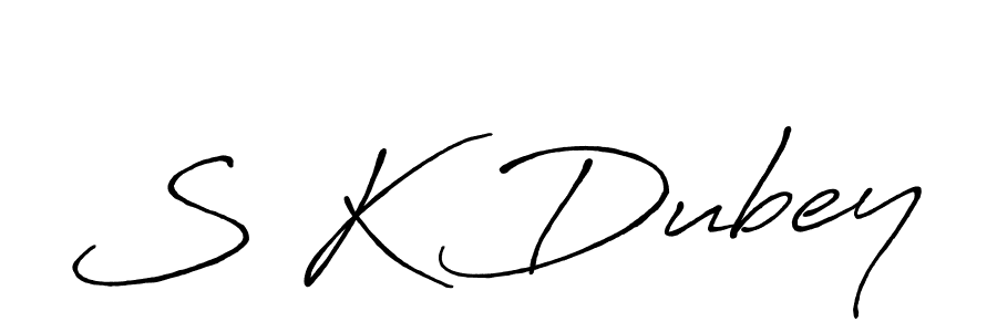 Design your own signature with our free online signature maker. With this signature software, you can create a handwritten (Antro_Vectra_Bolder) signature for name S K Dubey. S K Dubey signature style 7 images and pictures png