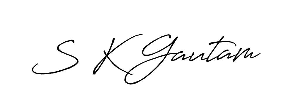 Similarly Antro_Vectra_Bolder is the best handwritten signature design. Signature creator online .You can use it as an online autograph creator for name S K Gautam. S K Gautam signature style 7 images and pictures png