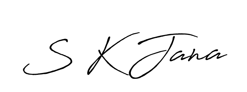 Design your own signature with our free online signature maker. With this signature software, you can create a handwritten (Antro_Vectra_Bolder) signature for name S K Jana. S K Jana signature style 7 images and pictures png
