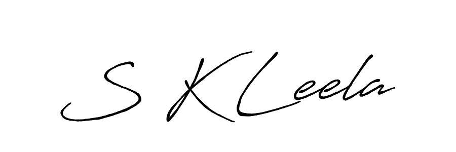 It looks lik you need a new signature style for name S K Leela. Design unique handwritten (Antro_Vectra_Bolder) signature with our free signature maker in just a few clicks. S K Leela signature style 7 images and pictures png