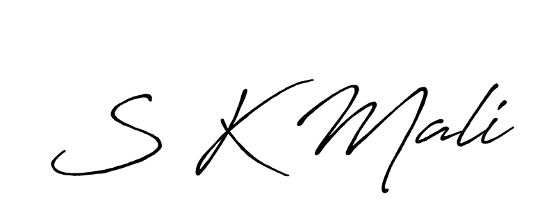 Make a beautiful signature design for name S K Mali. Use this online signature maker to create a handwritten signature for free. S K Mali signature style 7 images and pictures png
