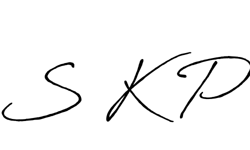 The best way (Antro_Vectra_Bolder) to make a short signature is to pick only two or three words in your name. The name S K P include a total of six letters. For converting this name. S K P signature style 7 images and pictures png