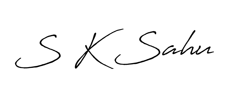 It looks lik you need a new signature style for name S K Sahu. Design unique handwritten (Antro_Vectra_Bolder) signature with our free signature maker in just a few clicks. S K Sahu signature style 7 images and pictures png