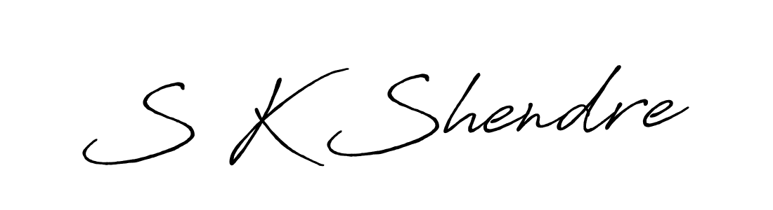 if you are searching for the best signature style for your name S K Shendre. so please give up your signature search. here we have designed multiple signature styles  using Antro_Vectra_Bolder. S K Shendre signature style 7 images and pictures png