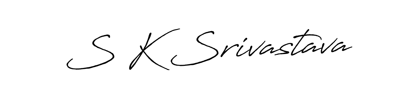 Design your own signature with our free online signature maker. With this signature software, you can create a handwritten (Antro_Vectra_Bolder) signature for name S K Srivastava. S K Srivastava signature style 7 images and pictures png