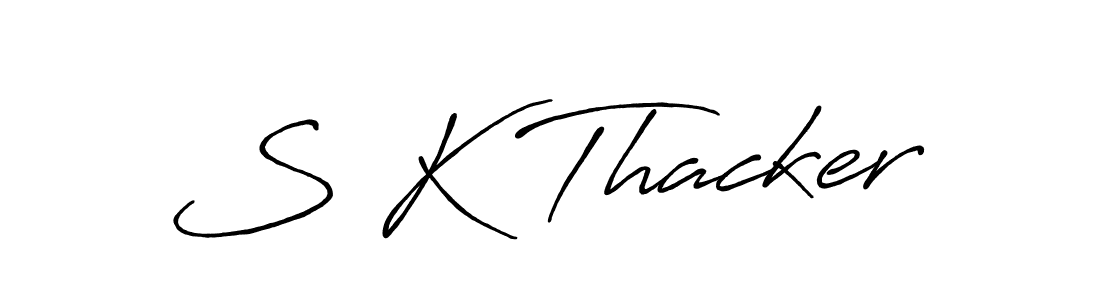 How to Draw S K Thacker signature style? Antro_Vectra_Bolder is a latest design signature styles for name S K Thacker. S K Thacker signature style 7 images and pictures png