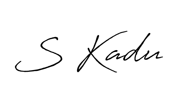 Best and Professional Signature Style for S Kadu. Antro_Vectra_Bolder Best Signature Style Collection. S Kadu signature style 7 images and pictures png