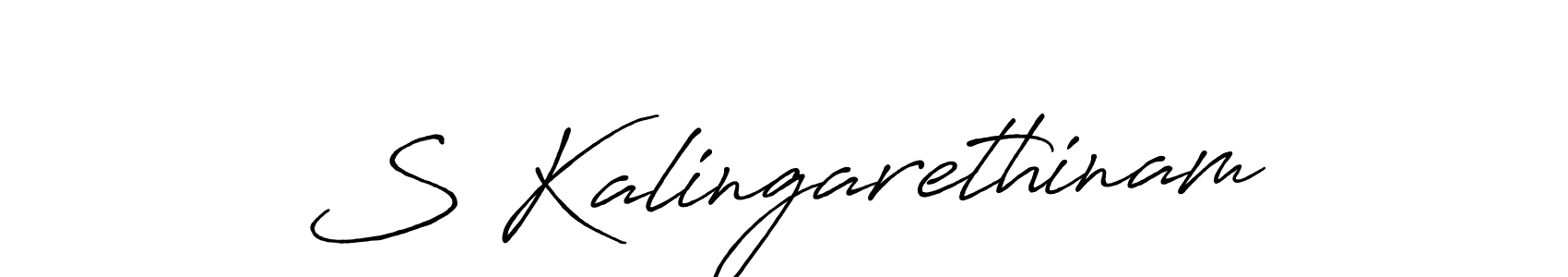 The best way (Antro_Vectra_Bolder) to make a short signature is to pick only two or three words in your name. The name S Kalingarethinam include a total of six letters. For converting this name. S Kalingarethinam signature style 7 images and pictures png