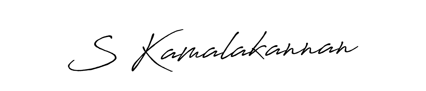 Make a beautiful signature design for name S Kamalakannan. With this signature (Antro_Vectra_Bolder) style, you can create a handwritten signature for free. S Kamalakannan signature style 7 images and pictures png