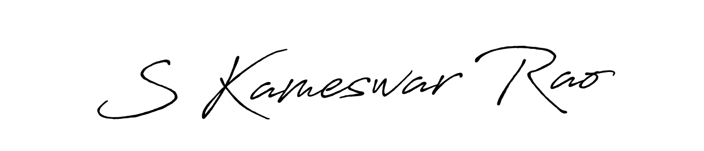Design your own signature with our free online signature maker. With this signature software, you can create a handwritten (Antro_Vectra_Bolder) signature for name S Kameswar Rao. S Kameswar Rao signature style 7 images and pictures png