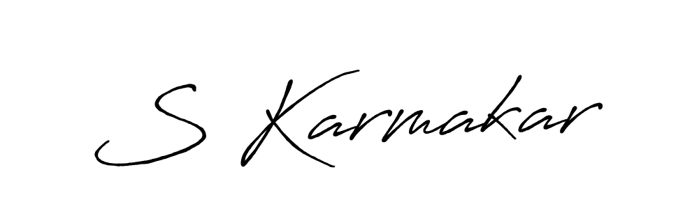 S Karmakar stylish signature style. Best Handwritten Sign (Antro_Vectra_Bolder) for my name. Handwritten Signature Collection Ideas for my name S Karmakar. S Karmakar signature style 7 images and pictures png