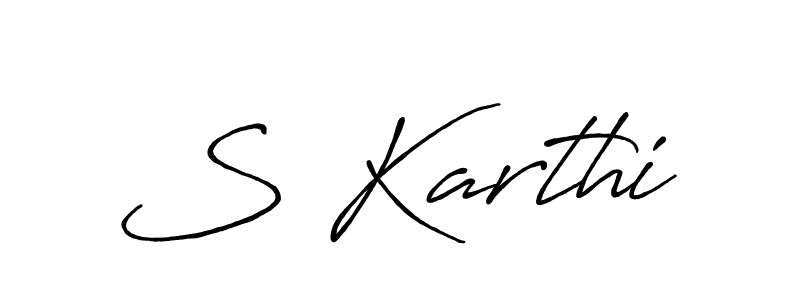 You should practise on your own different ways (Antro_Vectra_Bolder) to write your name (S Karthi) in signature. don't let someone else do it for you. S Karthi signature style 7 images and pictures png