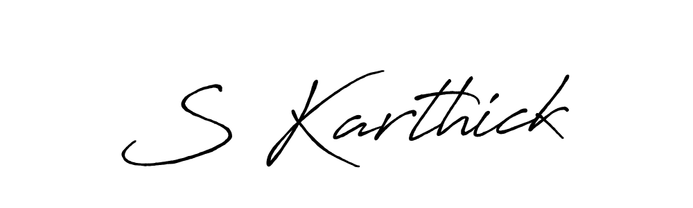It looks lik you need a new signature style for name S Karthick. Design unique handwritten (Antro_Vectra_Bolder) signature with our free signature maker in just a few clicks. S Karthick signature style 7 images and pictures png