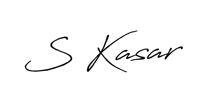 Use a signature maker to create a handwritten signature online. With this signature software, you can design (Antro_Vectra_Bolder) your own signature for name S Kasar. S Kasar signature style 7 images and pictures png