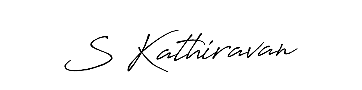 Make a beautiful signature design for name S Kathiravan. With this signature (Antro_Vectra_Bolder) style, you can create a handwritten signature for free. S Kathiravan signature style 7 images and pictures png