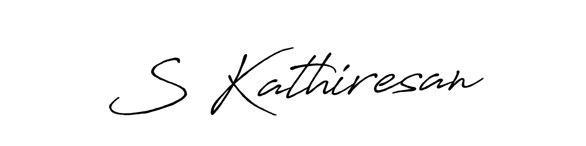 Also we have S Kathiresan name is the best signature style. Create professional handwritten signature collection using Antro_Vectra_Bolder autograph style. S Kathiresan signature style 7 images and pictures png