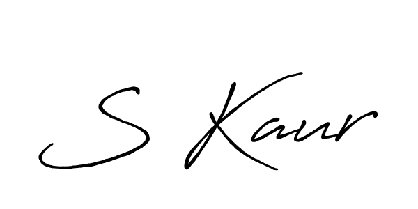 S Kaur stylish signature style. Best Handwritten Sign (Antro_Vectra_Bolder) for my name. Handwritten Signature Collection Ideas for my name S Kaur. S Kaur signature style 7 images and pictures png
