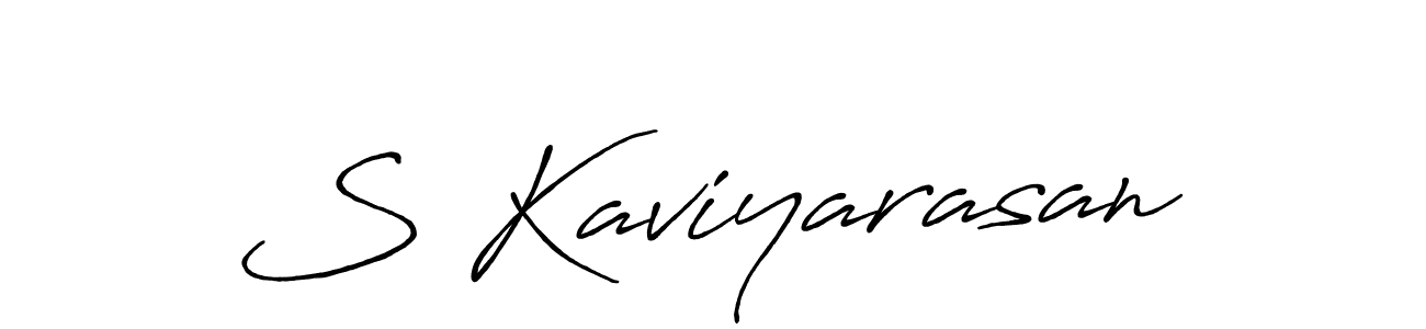 S Kaviyarasan stylish signature style. Best Handwritten Sign (Antro_Vectra_Bolder) for my name. Handwritten Signature Collection Ideas for my name S Kaviyarasan. S Kaviyarasan signature style 7 images and pictures png