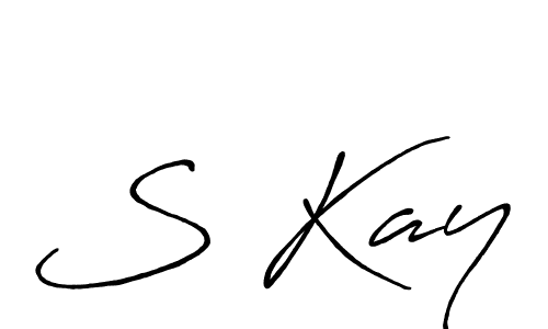 Similarly Antro_Vectra_Bolder is the best handwritten signature design. Signature creator online .You can use it as an online autograph creator for name S Kay. S Kay signature style 7 images and pictures png