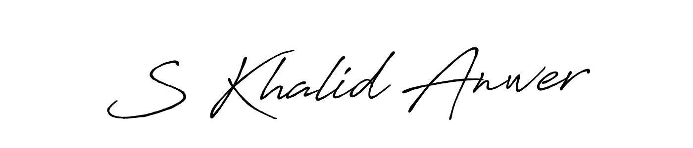 Check out images of Autograph of S Khalid Anwer name. Actor S Khalid Anwer Signature Style. Antro_Vectra_Bolder is a professional sign style online. S Khalid Anwer signature style 7 images and pictures png