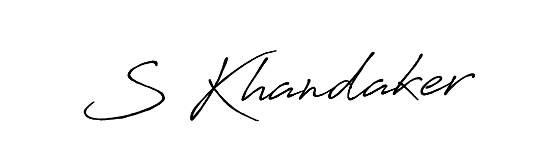 Antro_Vectra_Bolder is a professional signature style that is perfect for those who want to add a touch of class to their signature. It is also a great choice for those who want to make their signature more unique. Get S Khandaker name to fancy signature for free. S Khandaker signature style 7 images and pictures png