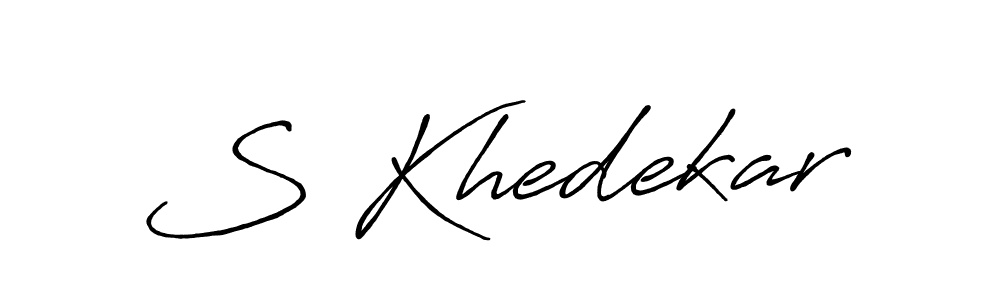 How to make S Khedekar signature? Antro_Vectra_Bolder is a professional autograph style. Create handwritten signature for S Khedekar name. S Khedekar signature style 7 images and pictures png