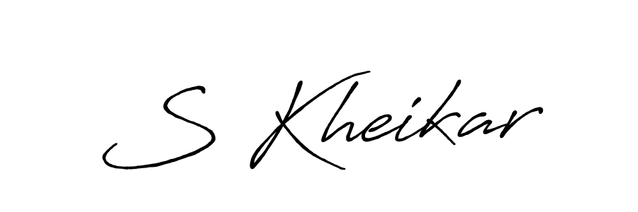 Similarly Antro_Vectra_Bolder is the best handwritten signature design. Signature creator online .You can use it as an online autograph creator for name S Kheikar. S Kheikar signature style 7 images and pictures png