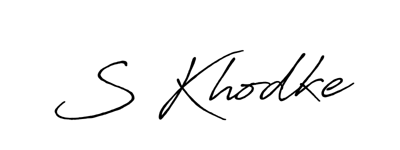 Also we have S Khodke name is the best signature style. Create professional handwritten signature collection using Antro_Vectra_Bolder autograph style. S Khodke signature style 7 images and pictures png