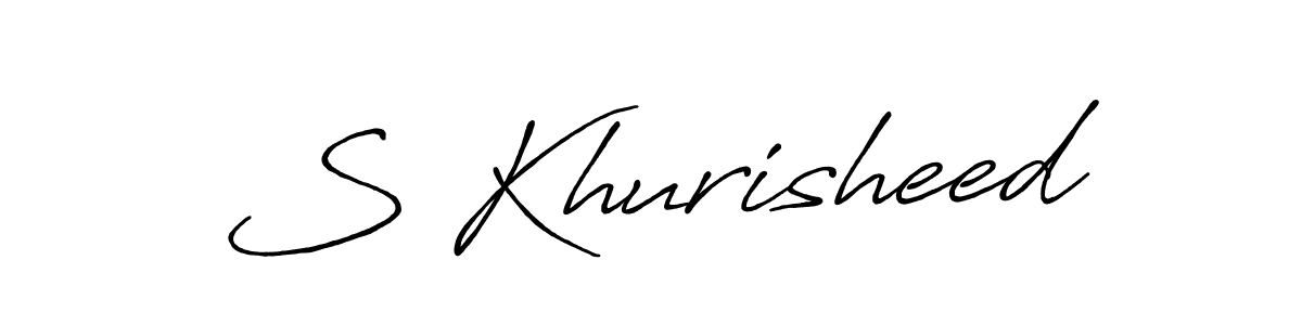 How to make S Khurisheed signature? Antro_Vectra_Bolder is a professional autograph style. Create handwritten signature for S Khurisheed name. S Khurisheed signature style 7 images and pictures png