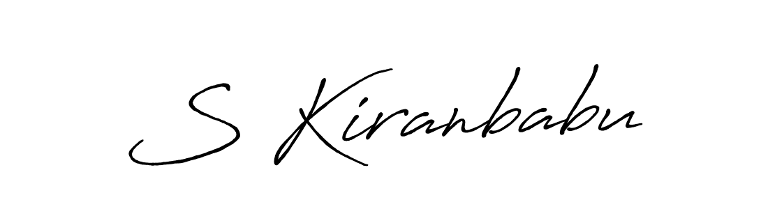 Use a signature maker to create a handwritten signature online. With this signature software, you can design (Antro_Vectra_Bolder) your own signature for name S Kiranbabu. S Kiranbabu signature style 7 images and pictures png