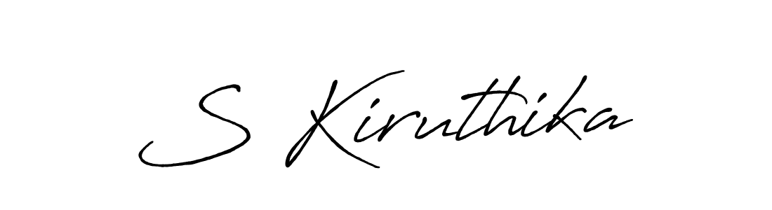 This is the best signature style for the S Kiruthika name. Also you like these signature font (Antro_Vectra_Bolder). Mix name signature. S Kiruthika signature style 7 images and pictures png