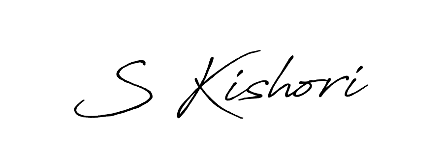 Similarly Antro_Vectra_Bolder is the best handwritten signature design. Signature creator online .You can use it as an online autograph creator for name S Kishori. S Kishori signature style 7 images and pictures png