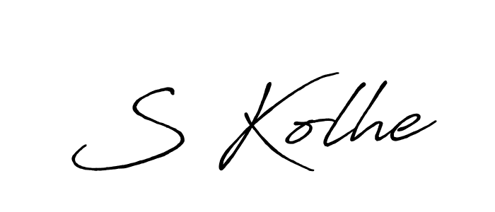 Also we have S Kolhe name is the best signature style. Create professional handwritten signature collection using Antro_Vectra_Bolder autograph style. S Kolhe signature style 7 images and pictures png