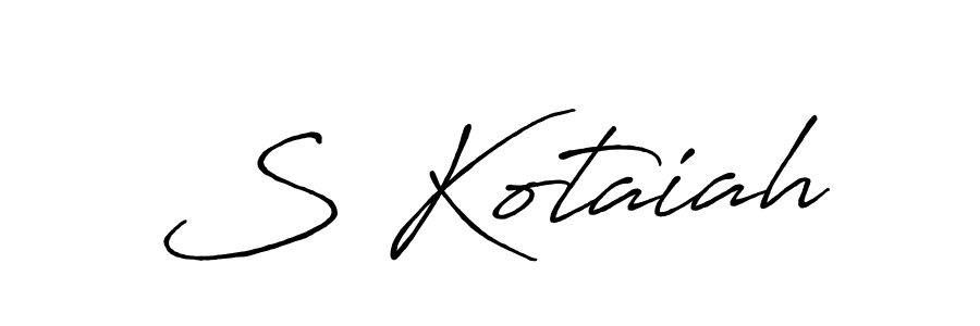 Use a signature maker to create a handwritten signature online. With this signature software, you can design (Antro_Vectra_Bolder) your own signature for name S Kotaiah. S Kotaiah signature style 7 images and pictures png